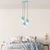 Conceptum Hypnose Luster Kesik-6176-3, 75-121cm, O40 cm, 3xE27 , Tirkizni