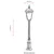 Opviq Spoljna lampa BSU-68185-BKR-M2-B, 100 cm, Podna, IP65, E27, 60W, Braon
