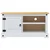TV ormar Corona Bijelo 100 x 40 x 52 cm Čvrsto borovo drvo