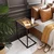 Songmics Stranska mizica 55x35x66 cm rjava