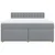Vidaxl Box spring postelja z vzmetnico svetlo siva 180x200 cm blago
