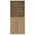 Highboard Umjetnički hrast 80 x 42,5 x 185 cm Konstruirano drvo