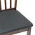 Vidaxl Jedilni stoli z blazinami 2 kosa Brown Solid Wood Rubber
