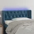 Vidaxl LED posteljno vzglavje temno modro 93x16x78/88 cm žamet