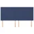 Vidaxl Vzglavje postelje modro 180x5x118/128 cm blago