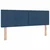 vidaXL Postelja boxspring z vzmetnico Modra 160 x 200 cm Blago