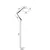 Brilagi - Fleksibilna podna lampa TASKER 1xE27/60W/230V 157 cm bela