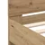 vidaXL Posteljni okvir z LED Artisan hrast 80 x 200 cm Inženirski les