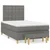 vidaXL vidaXL Box spring postelja z vzmetnico temno siva 120x190 cm blago, (21111981)