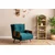 ATELIER DEL SOFA Sofa-krevet sa 1 sedeljkom Cosmo Single Petrol Green