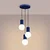Sollux SL.1740 - Luster na sajli HALO 3xG9/8W/230V prečnik 25 cm plava