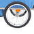 vidaXL Dječja Prikolica za Bicikl Sivo Plava 30 kg
