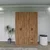 Hanah Home Garderober Yaman 1600-028, 120x180x45 cm, Smeđe boje
