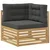 6 Komad Set vanjskih sofa Poliester Bijela