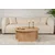 Hanah Home Klub sto Moira, O90x41cm, Braon