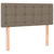 Greatstore Box spring postelja z vzmetnico taupe 90x190 cm blago