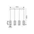 Rabalux Visilica Veness, E27 4x40W, L70cm