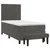 Vidaxl Box spring postelja z vzmetnico temno siv 90x190 cm žamet