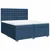 vidaXL vidaXL Box spring postelja z vzmetnico modra 200x200 cm blago, (21306408)