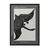 WallXpert uramljena slika 115208, The Black Swan Hilme af Klint, crni labud u letu, 50 x 70 cm, crni ram
