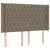 Vidaxl Box spring postelja z vzmetnico LED taupe 140x190 cm blago