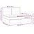 Vidaxl Box spring postelja z vzmetnico LED temno siva 200x200 cm blago
