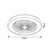 Rabalux Plafonjera sa ventilatorom Dalfon2, 40W, 48cm, 3000-6000K, Crna