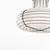 SIRU - Luster na sajli CHAPEAU 2xE14/40W/230V hrom/bela venecijansko staklo