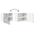 Ormar za Zid PORTO Betonski sivi 50 x 31 x 40 cm