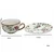 ELEGANTNI KOMPLET 6 SKODELIC S KROŽNIKI SKODELICE ZA ESPRESSO 80 ML
