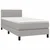 Vidaxl Box spring postelja z vzmetnico LED svetlo siva 80x200 cm blago
