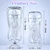 SuperLove 3D Realistic Texture Masturbator with Suction Cup Crystal Clear