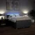 Vidaxl Box spring postelja z vzmetnico temno siva 160x200 cm blago