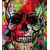 Tapeta lobanja v graffiti varianti - 245x270