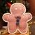 Dardanar Plišasta blazina Gingerbread Man, 17-palčna visoka božična risanka plišasta igrača darilo, (21156529)