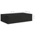 Zidna polica s ladicom crna 40 x 23,5 x 10 cm MDF