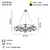 Opviq Luster Bena-87-06, O15, 12,5cm, IP20 Bakarno-srebrne boje