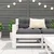 Vrtna sofa s naslonom za ruke bijela 69x62x70,5 cm od borovine