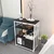 HANAH HOME Polica za knjige Letos Anthracite White