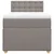 Vidaxl Box spring postelja z vzmetnico taupe 100x200 cm blago