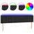 LED uzglavlje crno 160 x 5 x 78/88 cm od umjetne kože