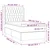 Vidaxl Box spring postelja z vzmetnico krem 90x190 cm blago