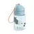 Done by Deer - Steklenička s slamico 280 ml - Tiny Farm Blue