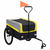 2-u-1 XXL teretna prikolica i kolica za bicikl žuto-sivo-crna