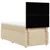 Vidaxl Box spring postelja z vzmetnico krem 100x200 cm blago