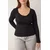 Trendyol Curve Ženska bluza Tbbaw26Af00057, Crna