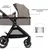 KINDERKRAFT ESME PRO KOLICA ZA BEBE 3U1 SAND BEIGE