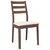 Vidaxl Jedilni stoli z blazinami 2 kosa Brown Solid Wood Rubber