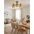 Opviq luster Neptun Wood 3 Wicker, 3 × E27, crni