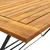 Sklopivi vrtni stol 120 x 70 x 74 cm masivno bagremovo drvo